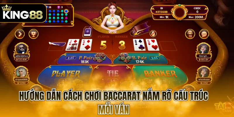 Hướng dẫn cách chơi baccarat nắm rõ cấu trúc mỗi ván