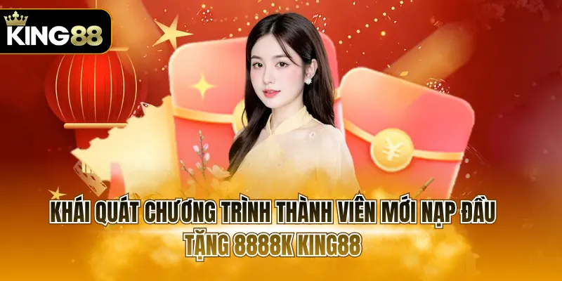 Khái quát chương trình thành viên mới nạp đầu tặng 8888k KING88
